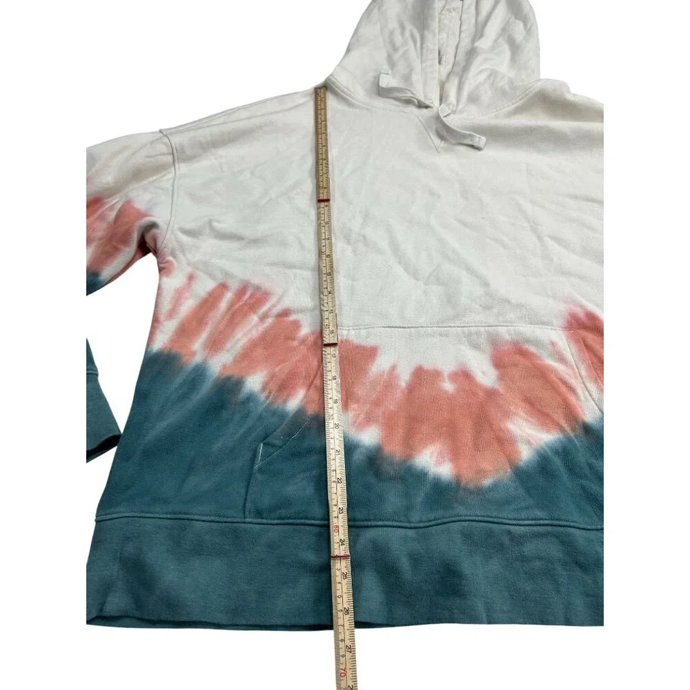 Alpine Design Tie-Dye Hoodie L Soft Cotton Blend Pullover Hooded Sweatshirt Mult - Picture 7 of 11